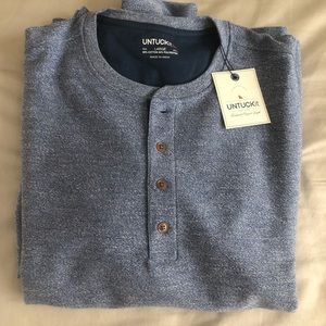 NWT Blue Untuckit Men’s Long sleeve Shirt
